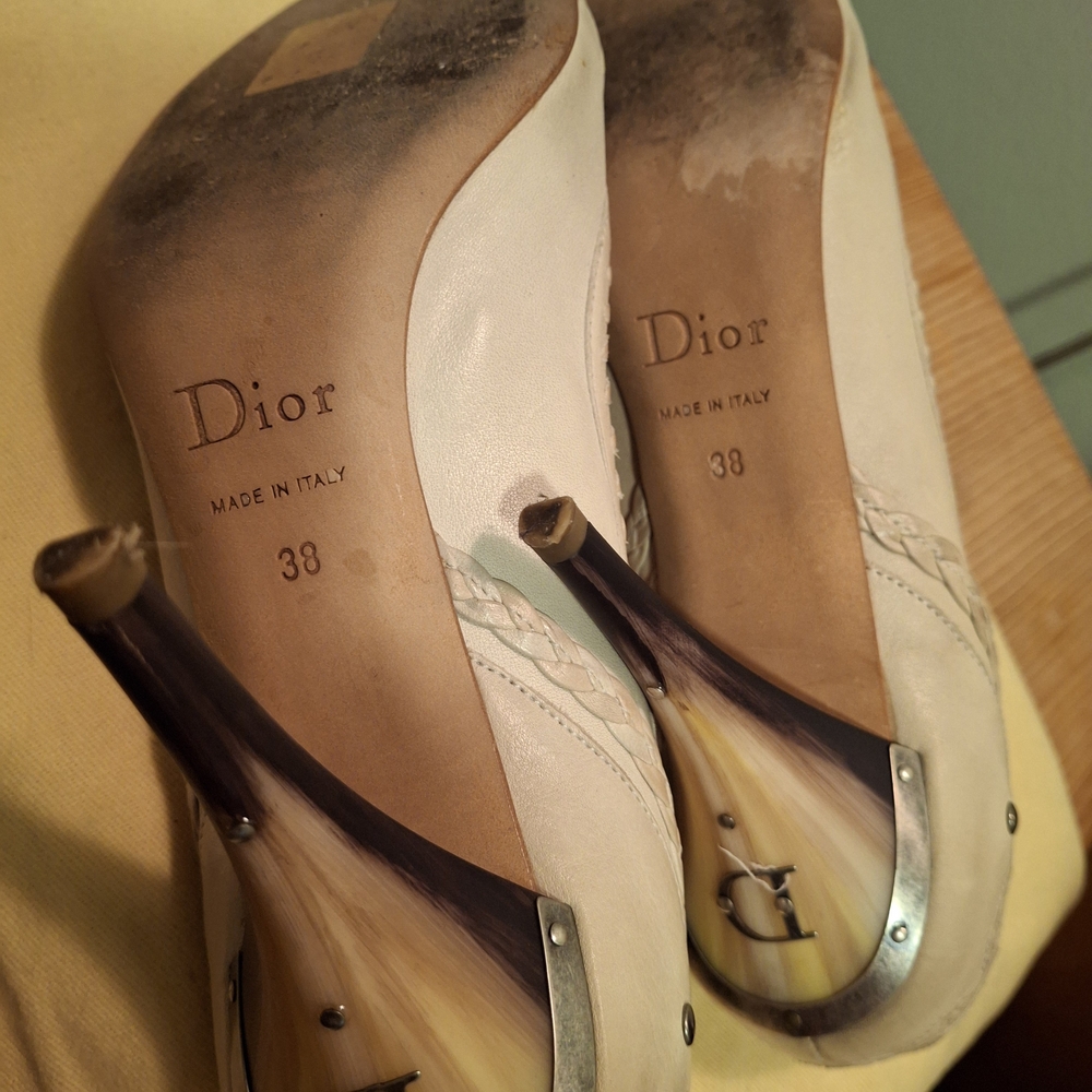 Dior Women's Cream Heels